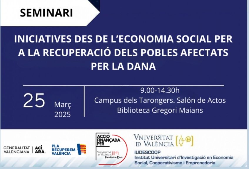 Seminari: «Iniciatives des de l'economia social per a la recuperació de pobles afectats per la DANA» 